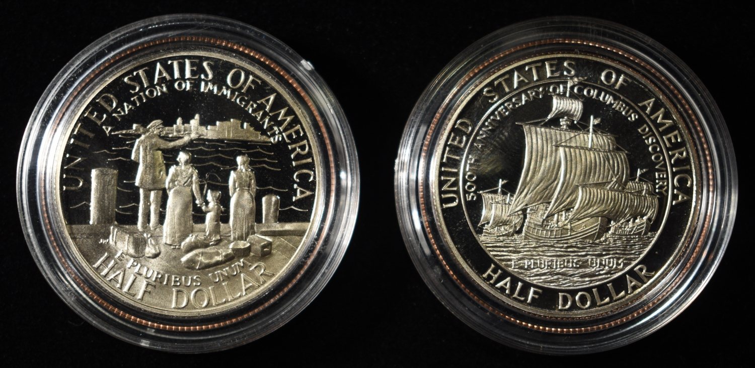 1992 & 1986 50C COMMEMS