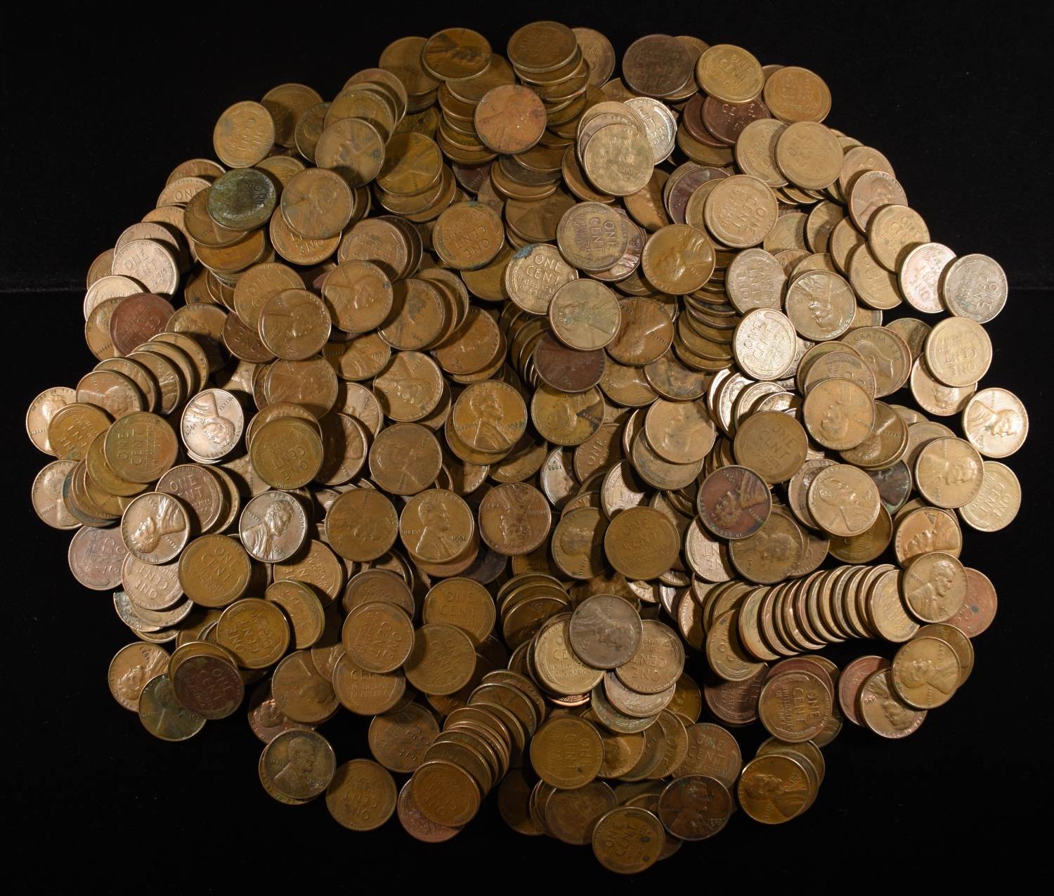 (500) WHEAT CENTS