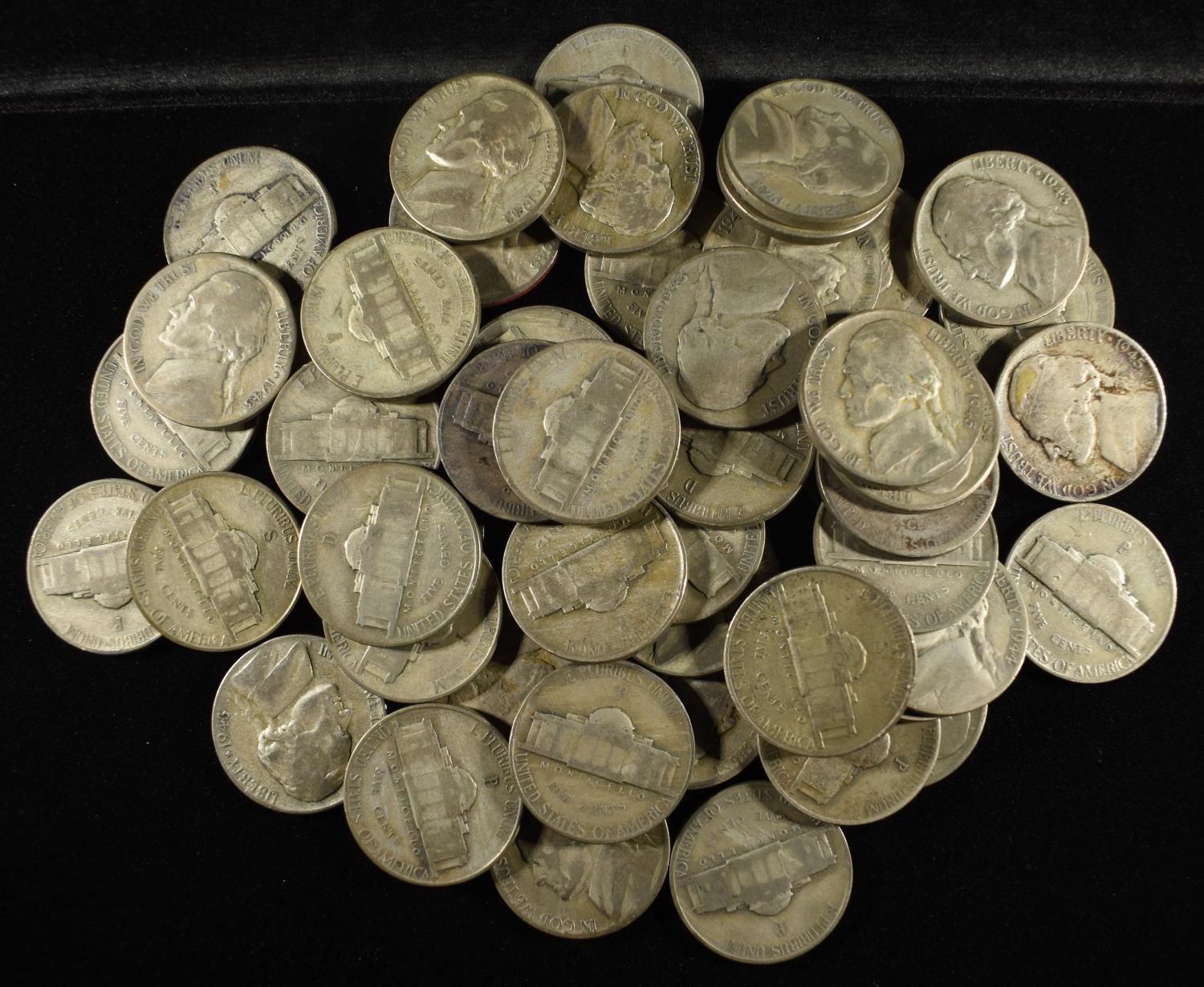 (50) WAR NICKELS