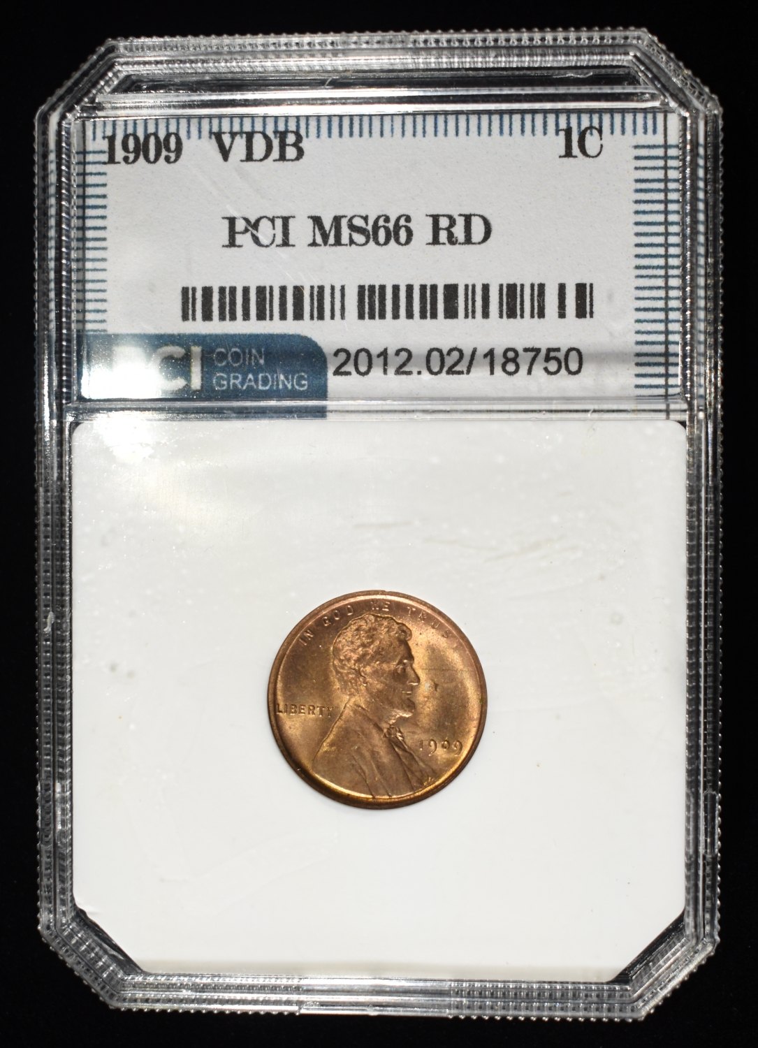1909-VDB WHEAT CENT PCI SUPERB GEM BU RD