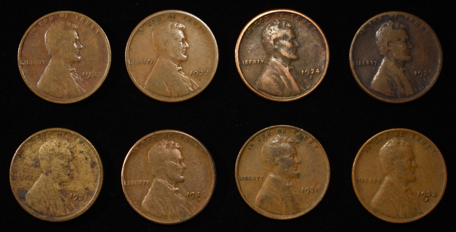 8 NICE EARLY SEMIKEY WHEAT CENTS