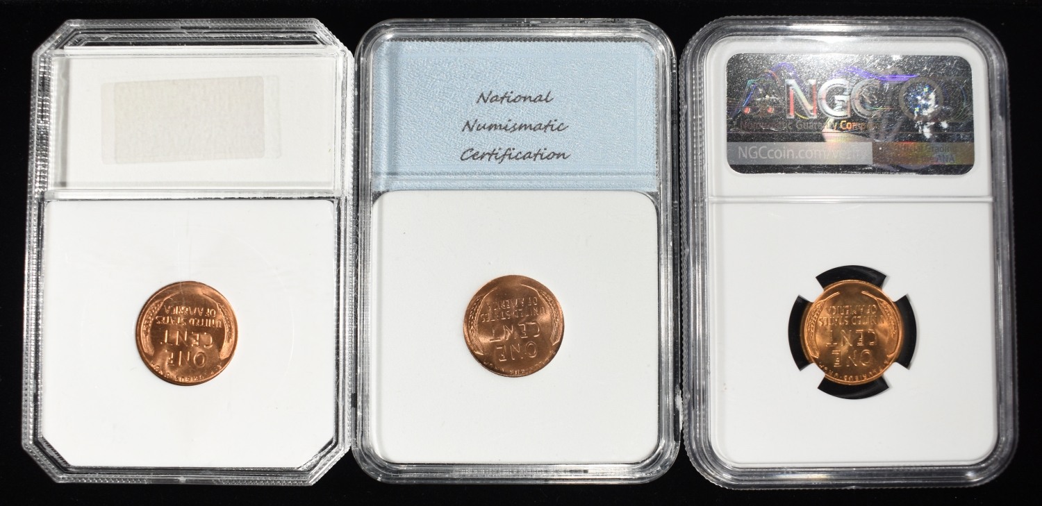 (3) GRADED WHEAT CENTS
