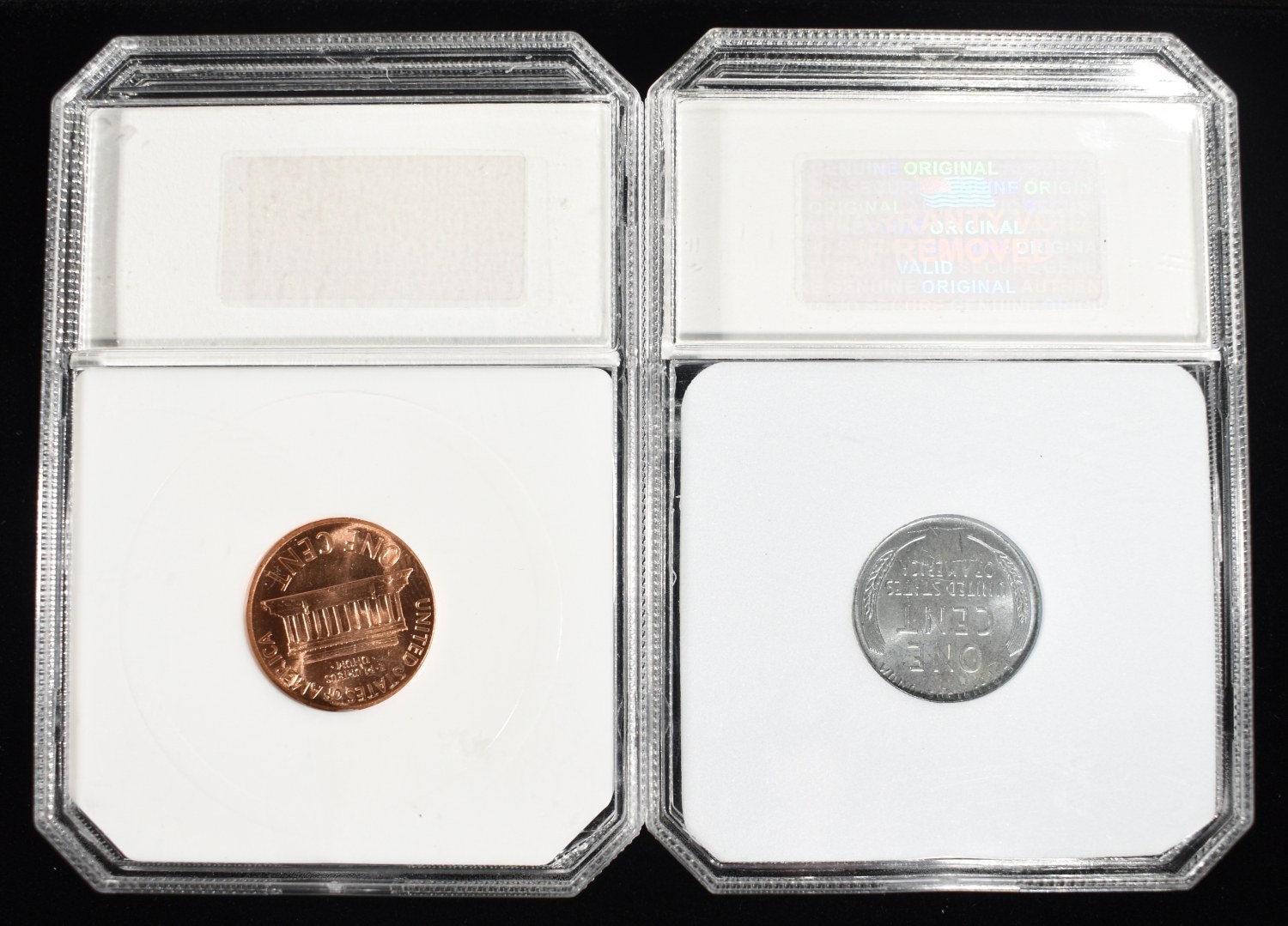 (2) GRADED LINCOLN CENTS