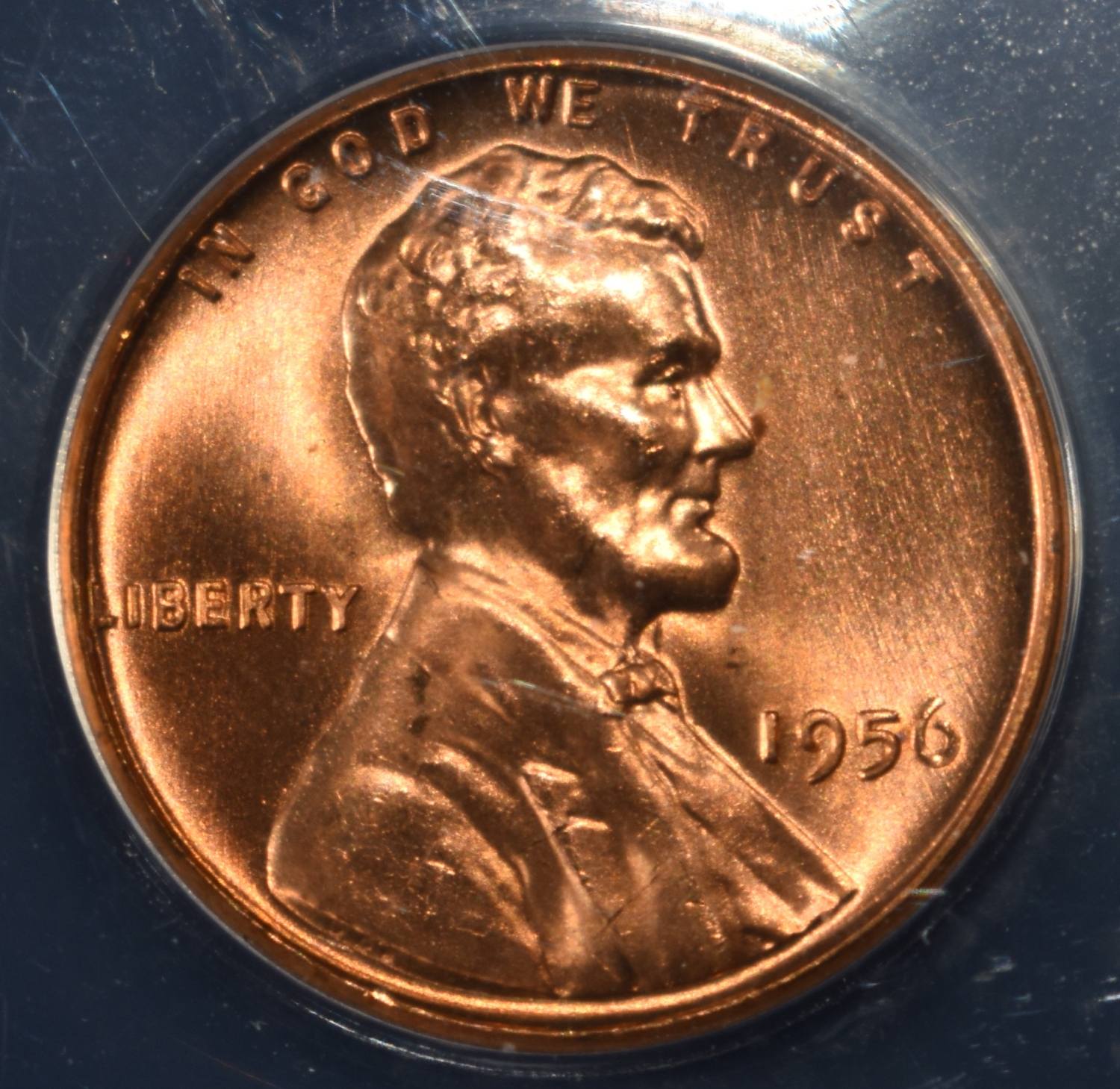 1956 WHEAT CENT ANACS MS67 RED
