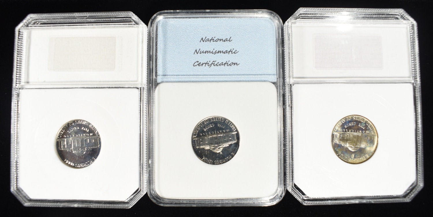 (3) GRADED NICKELS