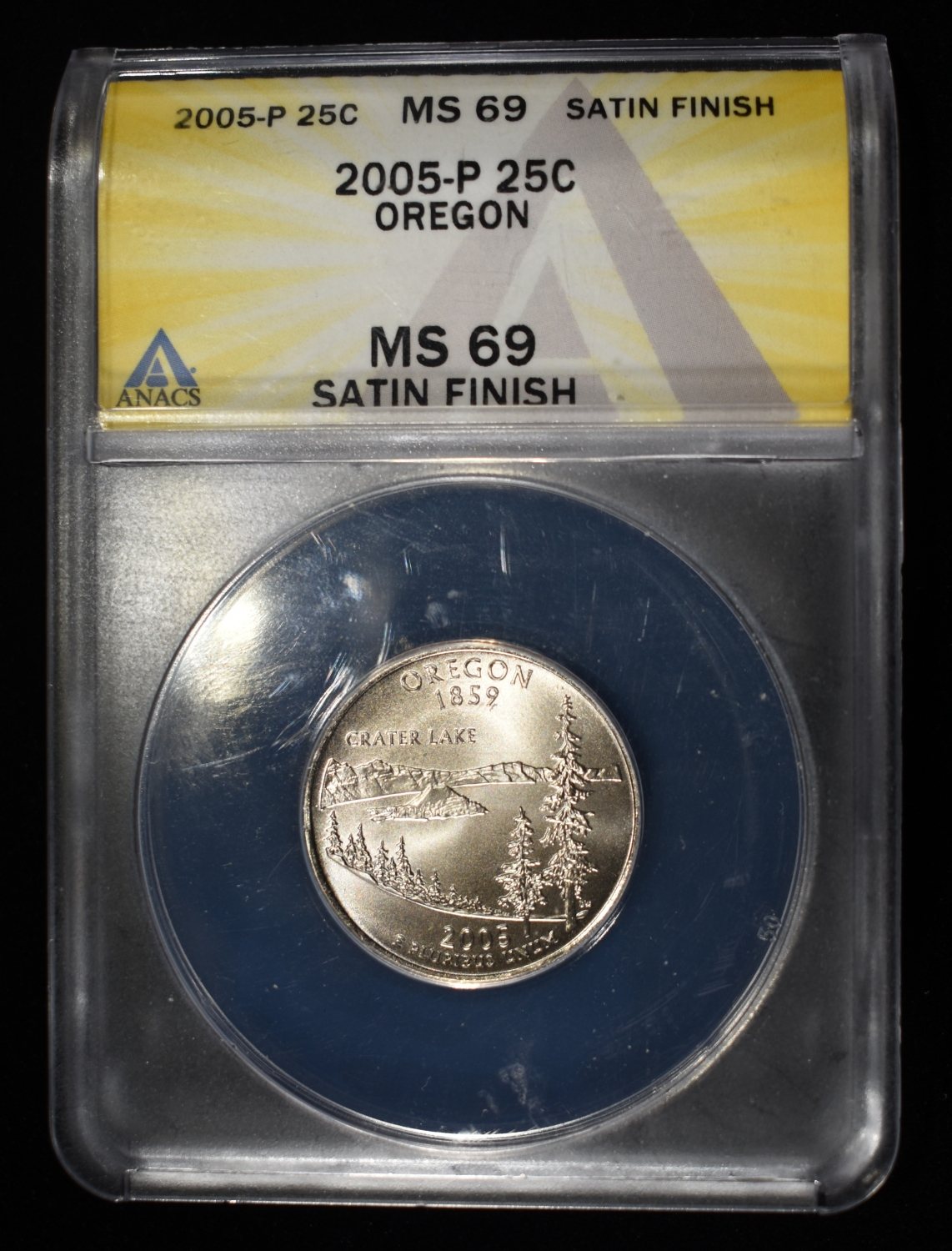 2005-P OREGON QUARTER ANACS MS69 SF