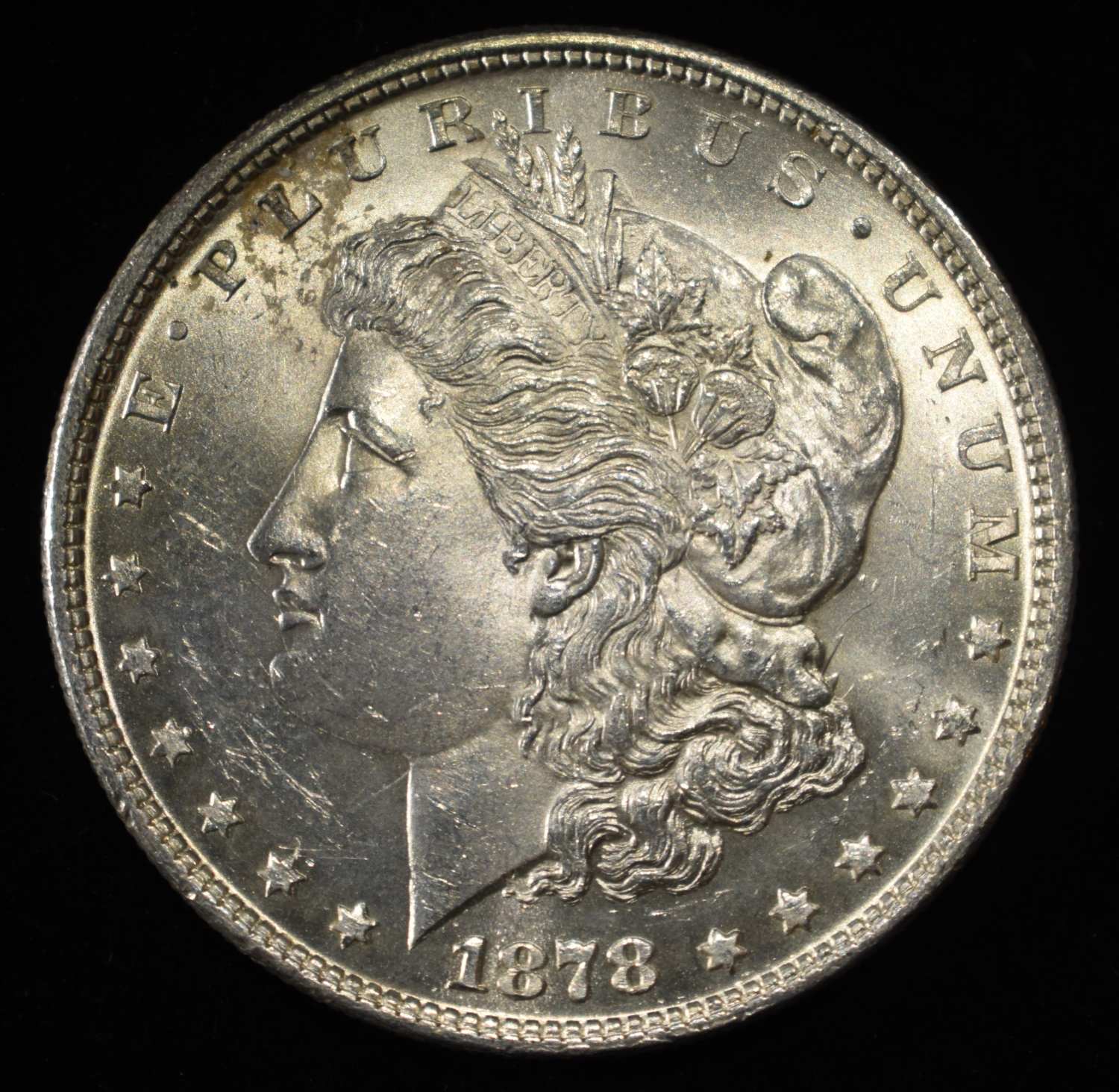 1878 7TF REV 79 MORGAN DOLLAR CH BU