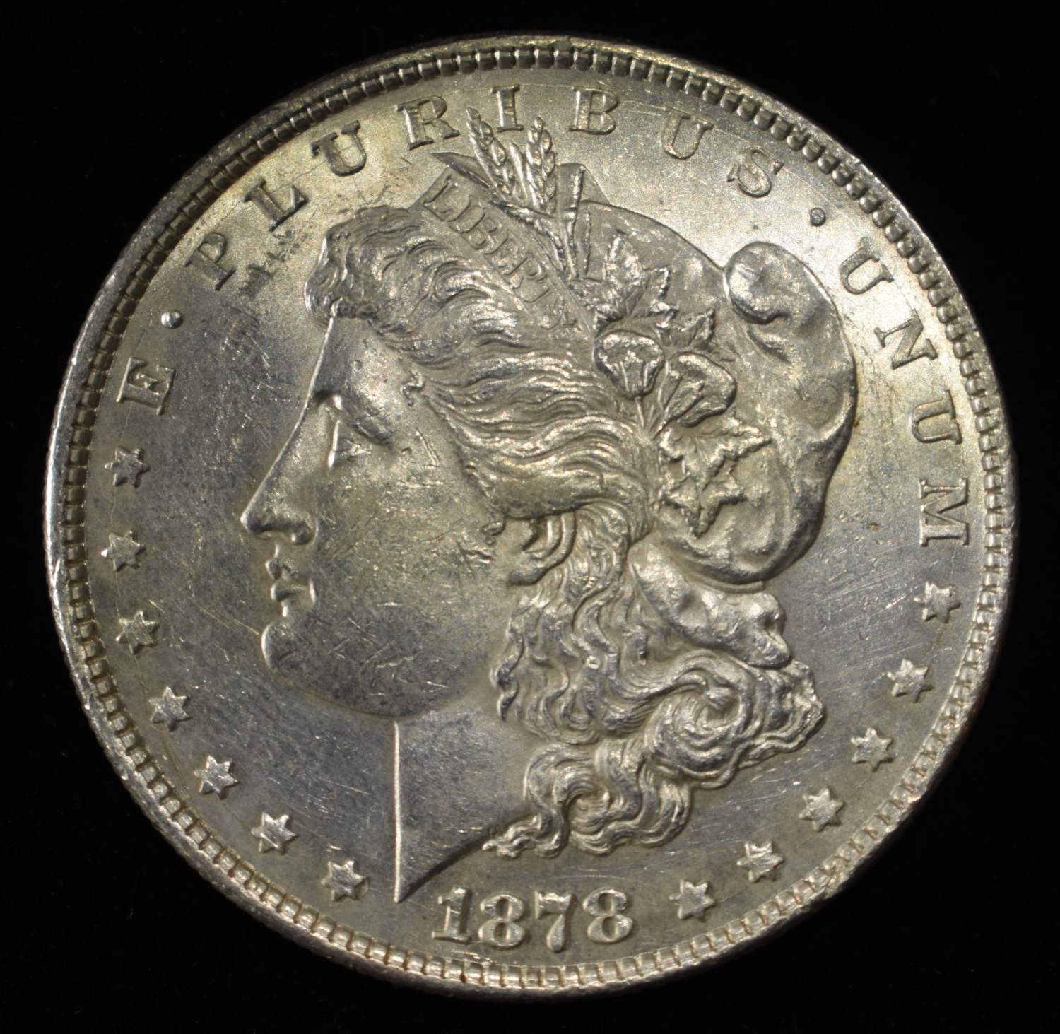 1878 8TF MORGAN DOLLAR BU