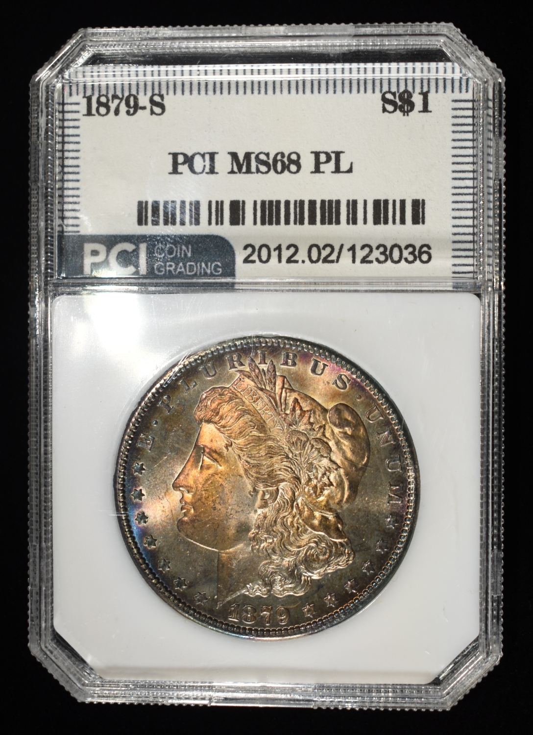 1879-S MORGAN DOLLAR PCI SUPERB GEM+ BU PL