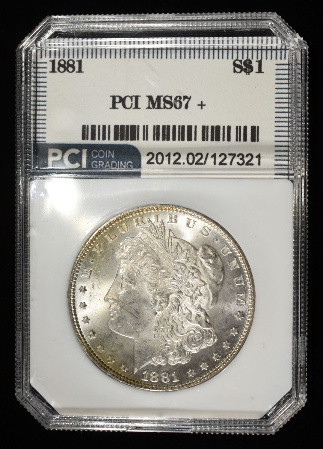 1881 MORGAN DOLLAR PCI SUPERB GEM BU