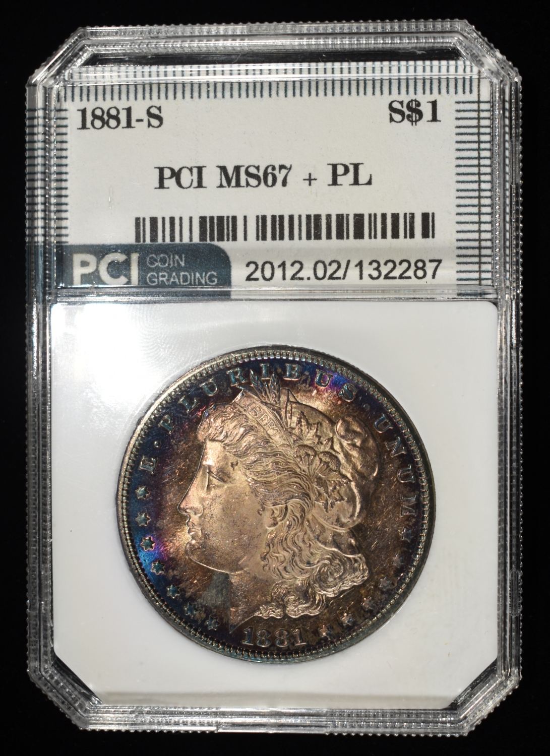 1881-S MORGAN DOLLAR PCI SUPERB GEM BU PL