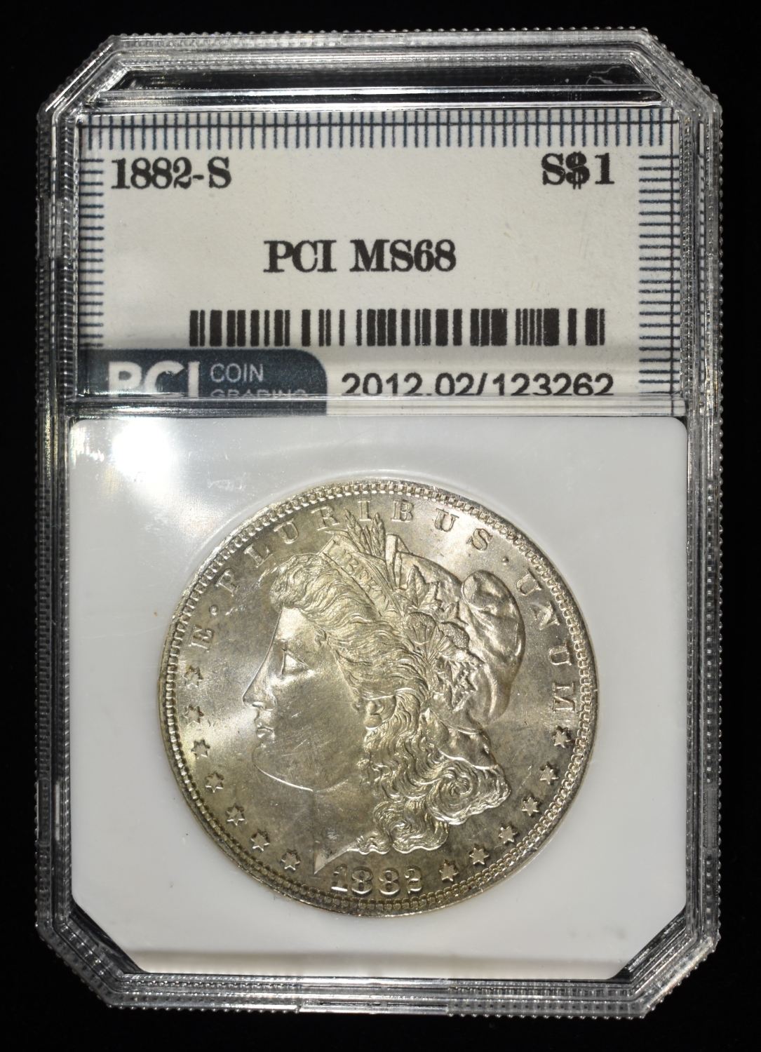 1882-S MORGAN DOLLAR PCI SUPERB GEM+ BU