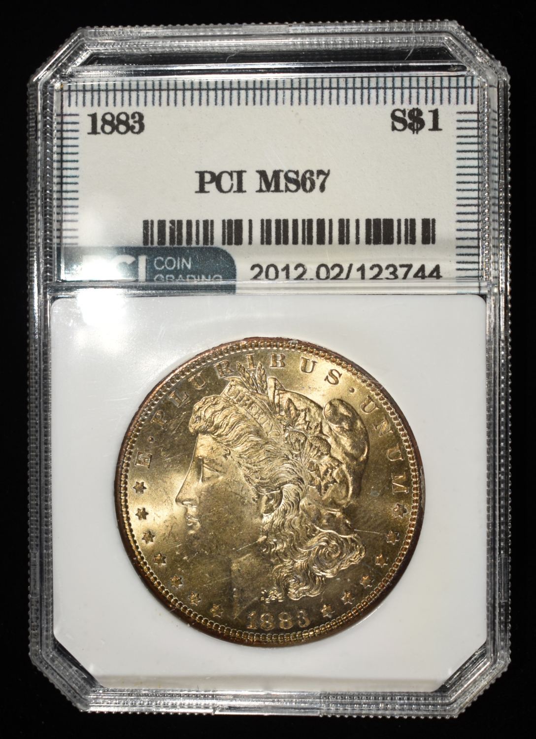 1883 MORGAN DOLLAR PCI SUPERB GEM BU
