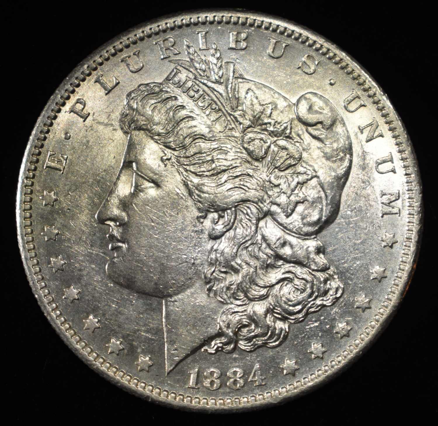 1884-S MORGAN DOLLAR AU/BU