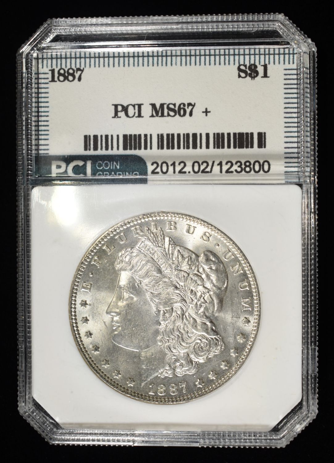 1887 MORGAN DOLLAR PCI SUPERB GEM BU