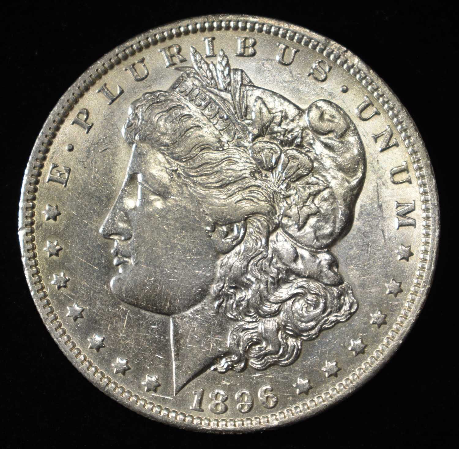 1896-O MORGAN DOLLAR CH AU
