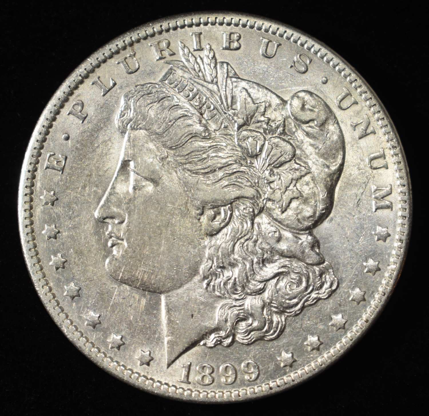 1899-O MICRO O MORGAN DOLLAR CH AU