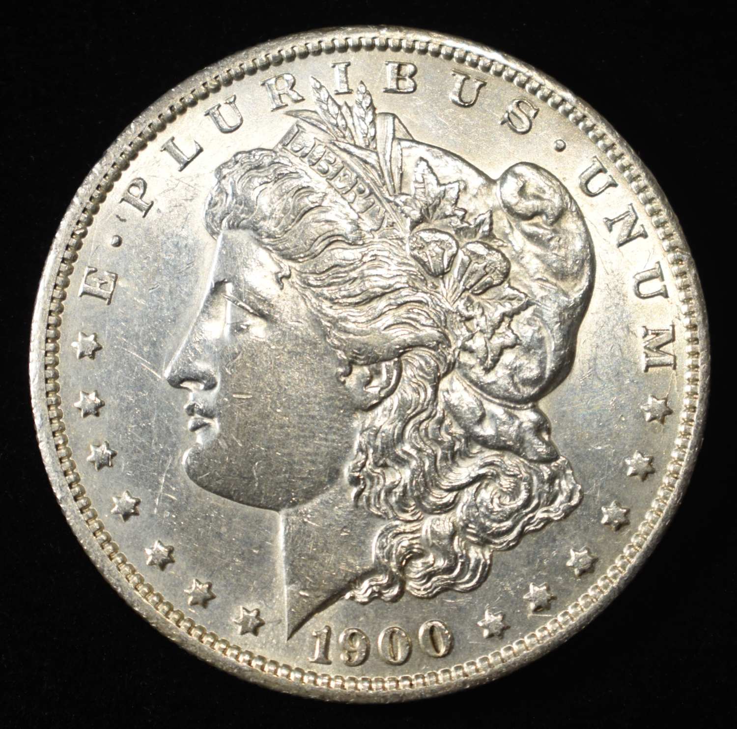 1900-S MORGAN DOLLAR CH AU CLEANED