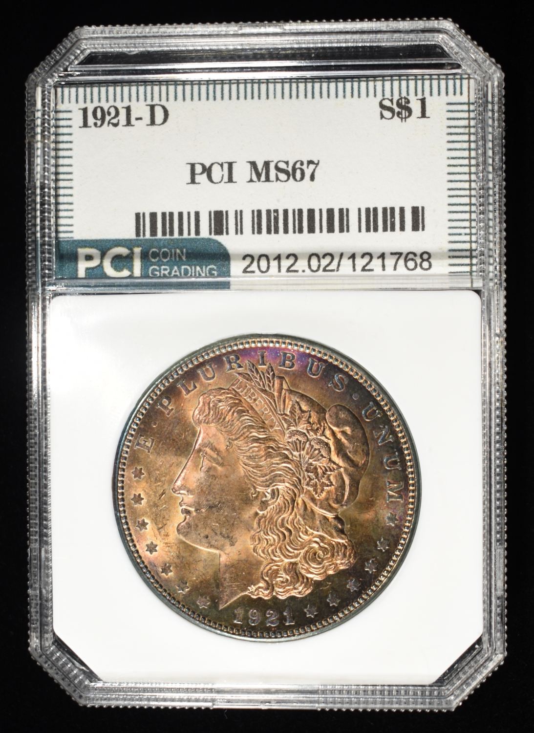 1921-D MORGAN DOLLAR PCI SUPERB GEM BU