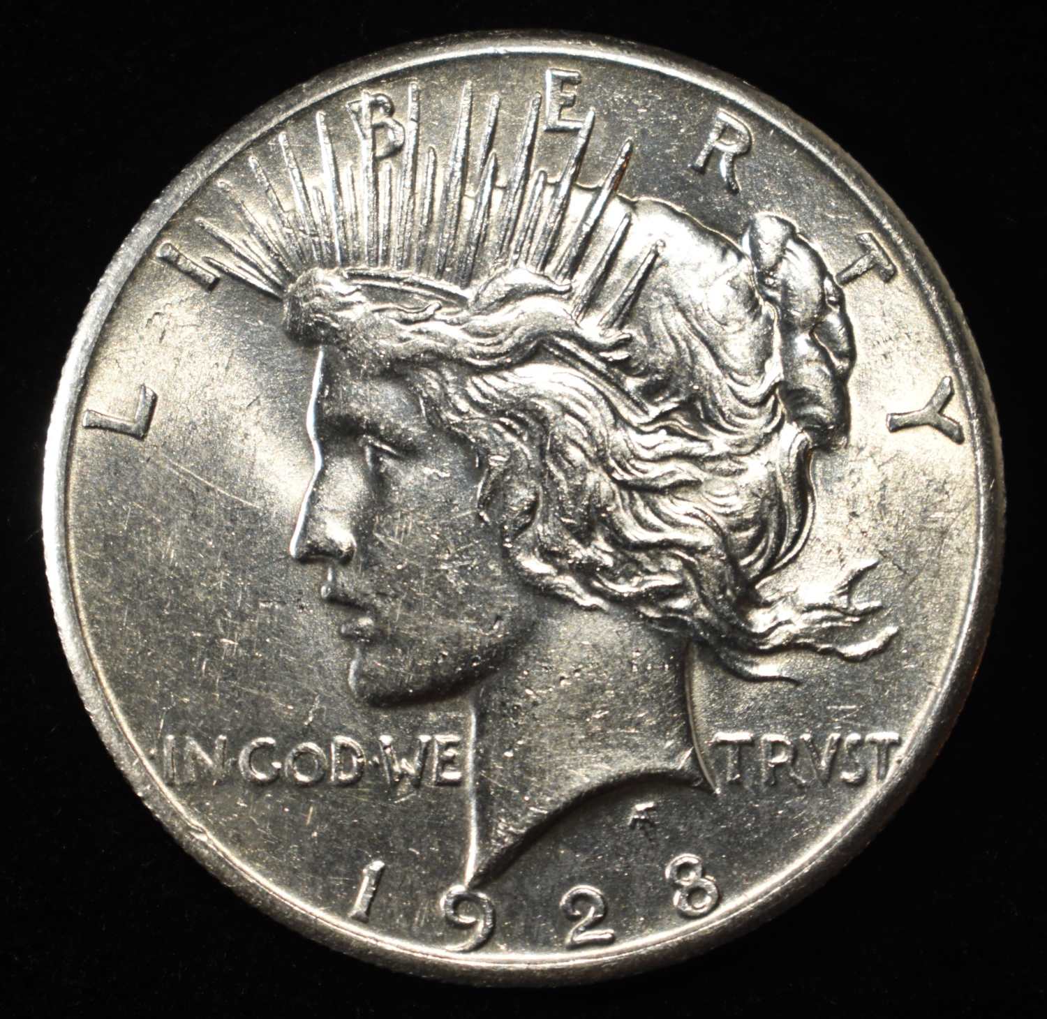 1928 PEACE DOLLAR BU