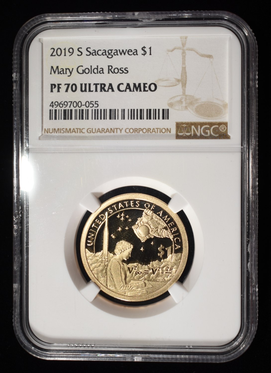 2019-S SACAGAWEA $1 MARY GOLDA ROSS NGC PF70UCAM