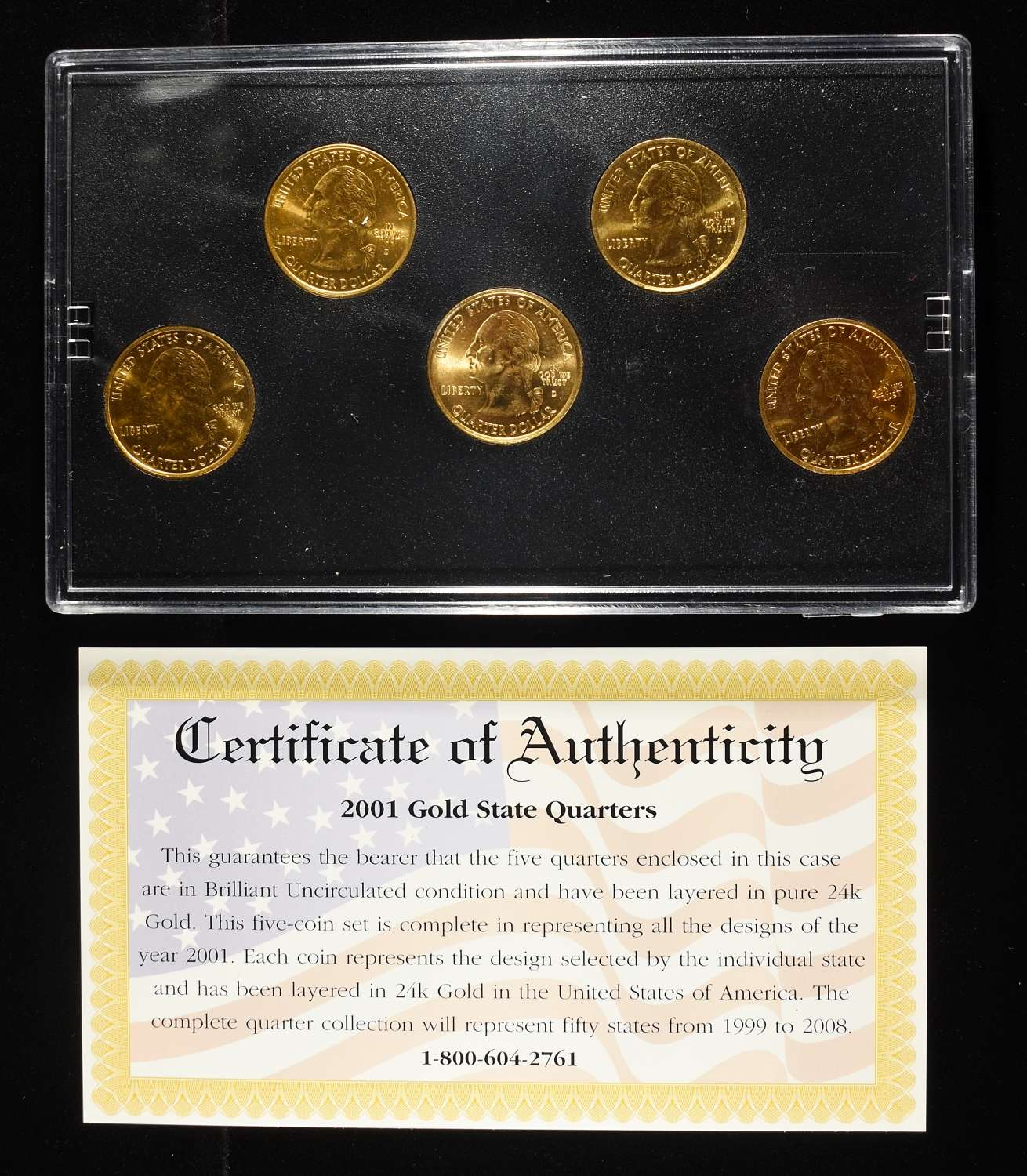 (3) 2001 STATE QUARTER COLLECTIONS