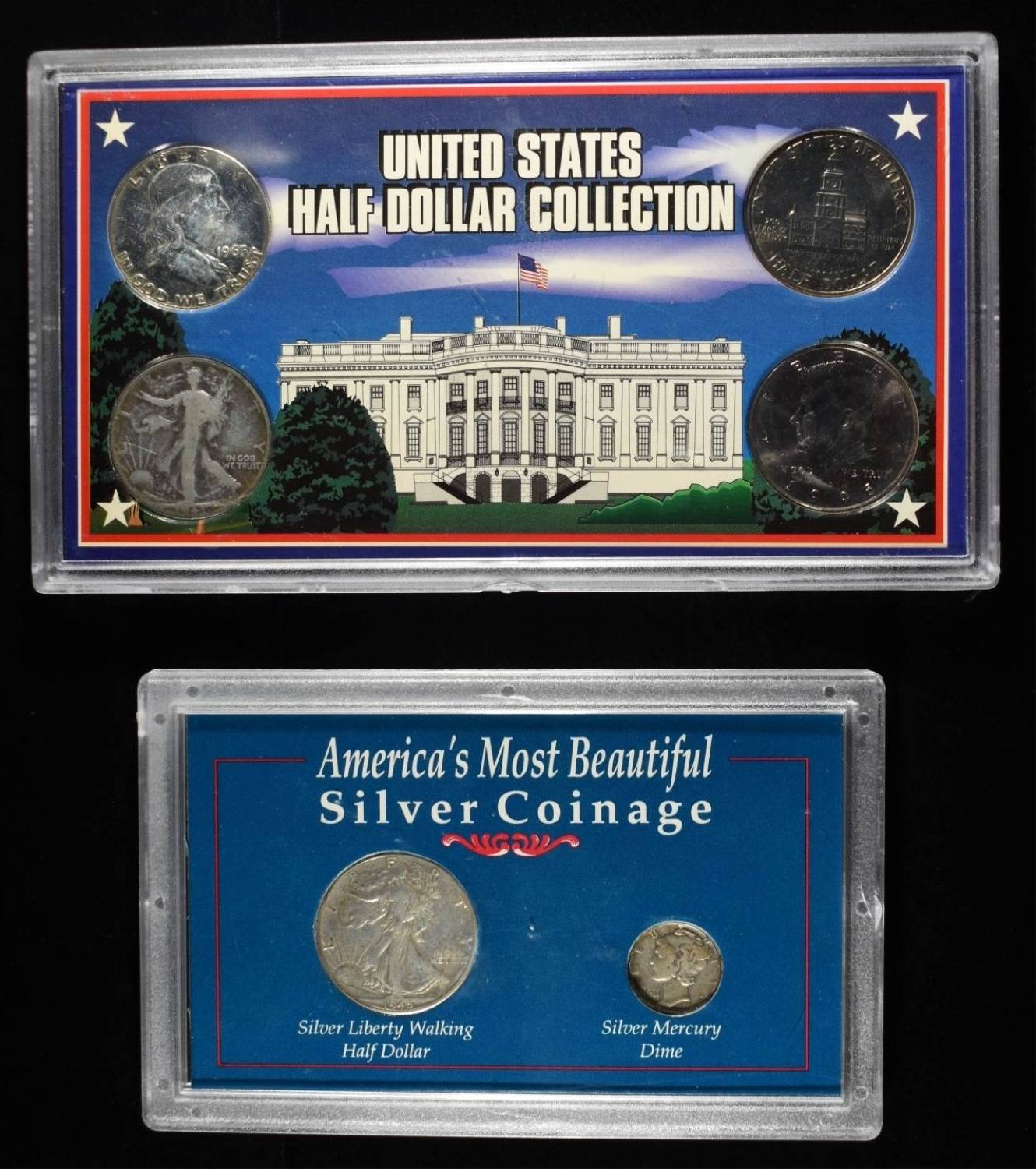 (2) COIN PLAQUES