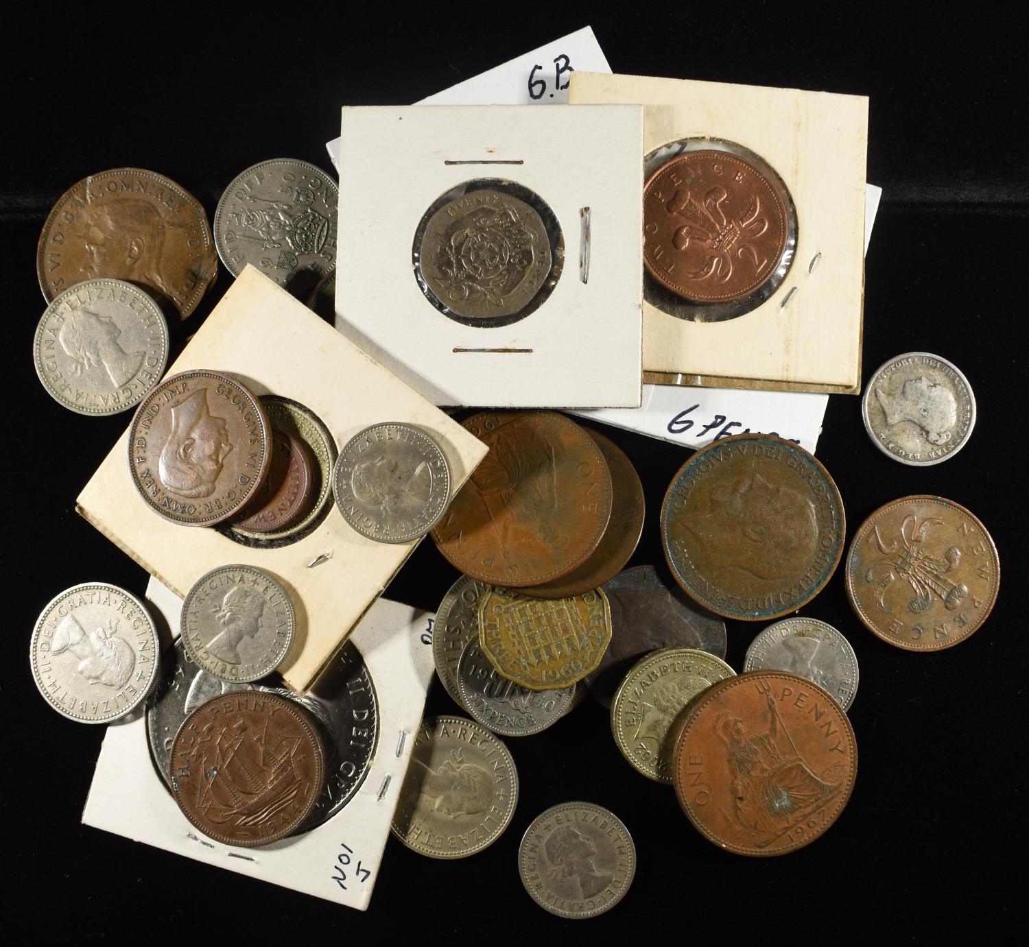 (32) FOREIGN COINS W/ SOME SILVER