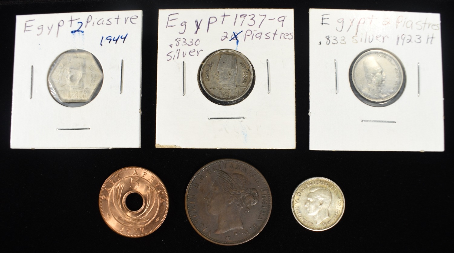 (6) MISC FOREIGN COINS