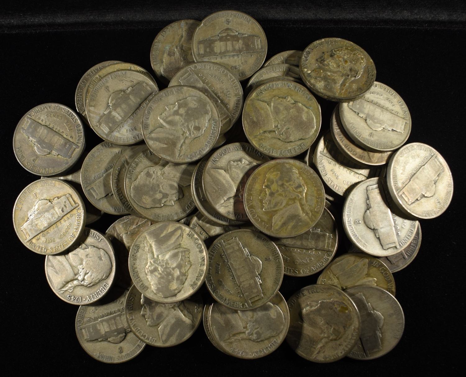 (50) WAR NICKELS
