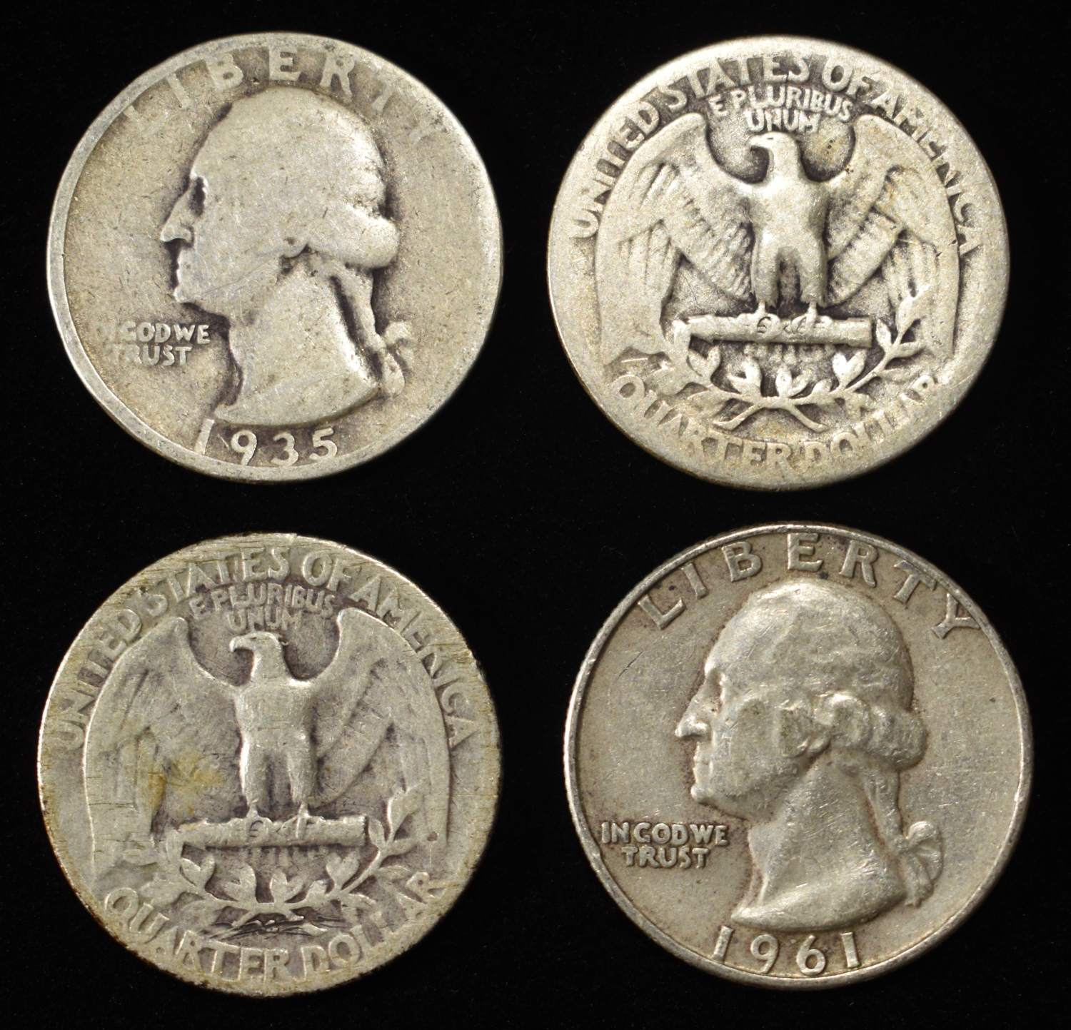 (20) WASHINGTON QUARTERS 90% SILVER