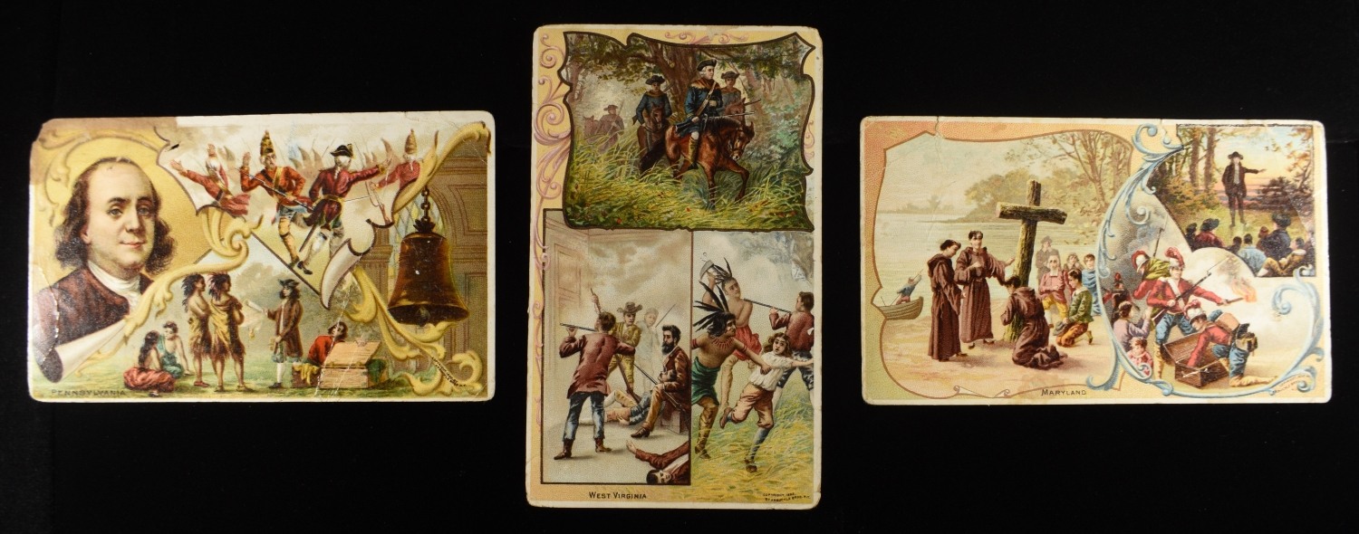(3) VINTAGE ADVERTISEMENT CARDS
