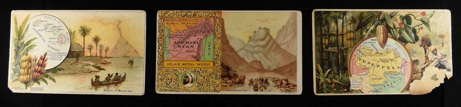 (3) VINTAGE ADVERTISEMENT CARDS
