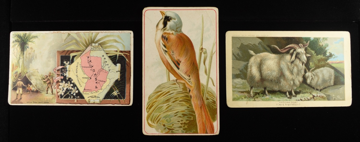(3) VINTAGE ADVERTISEMENT CARDS