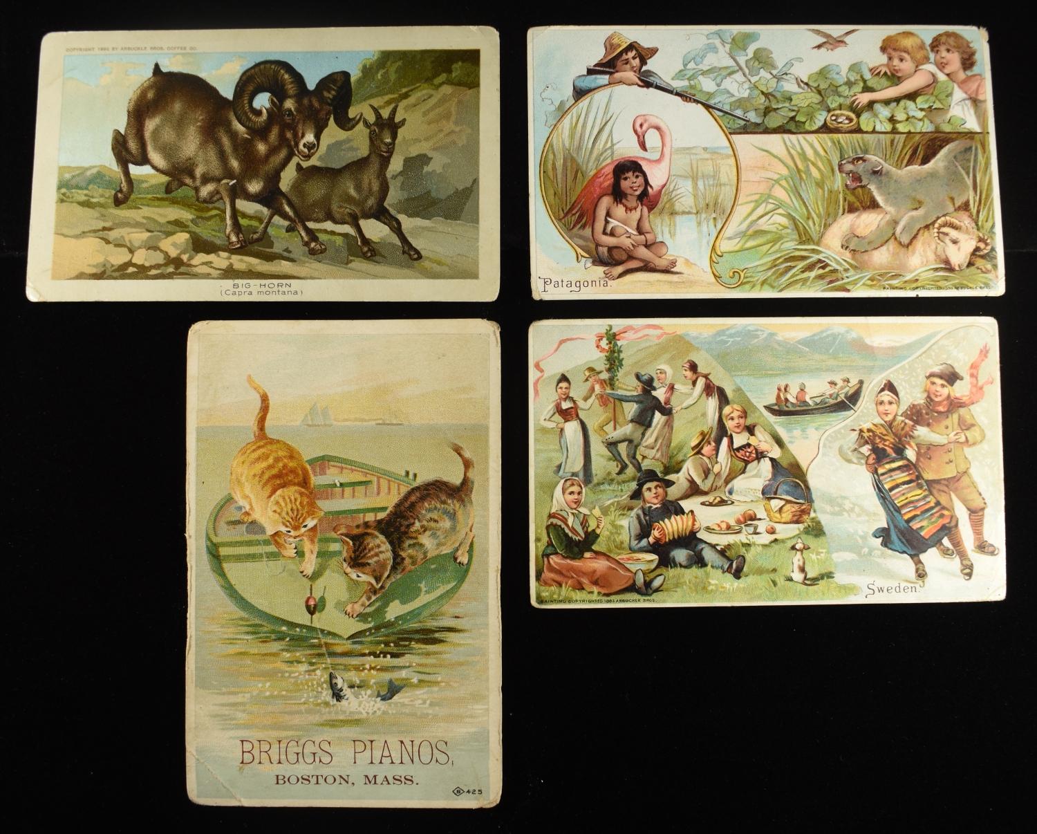 (4) VINTAGE ADVERTISEMENT CARDS