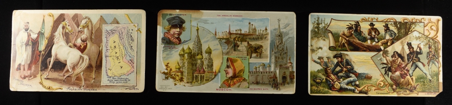 (3) VINTAGE ADVERTISEMENT CARDS