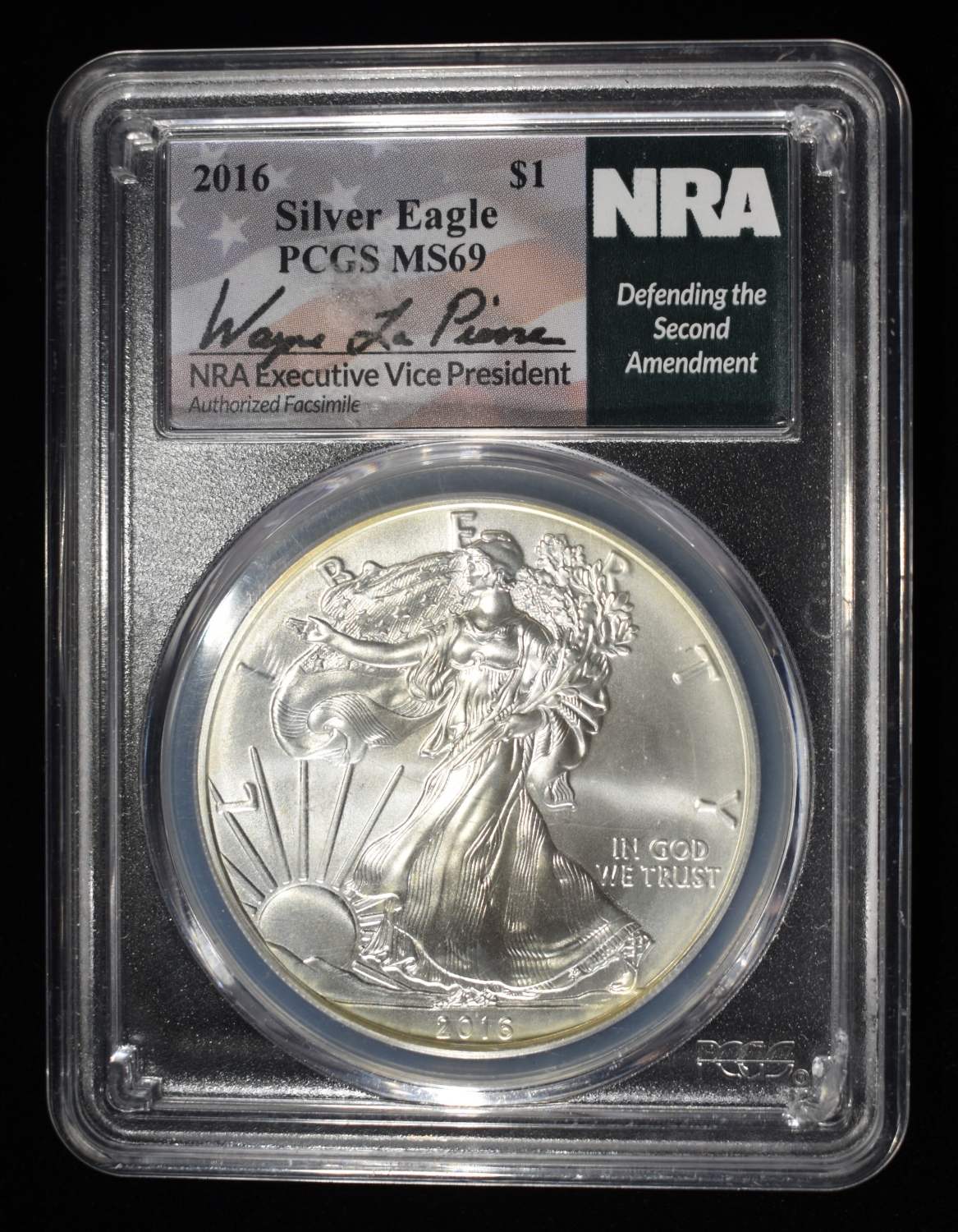 2016 AMERICAN SILVER EAGLE PCGS MS69