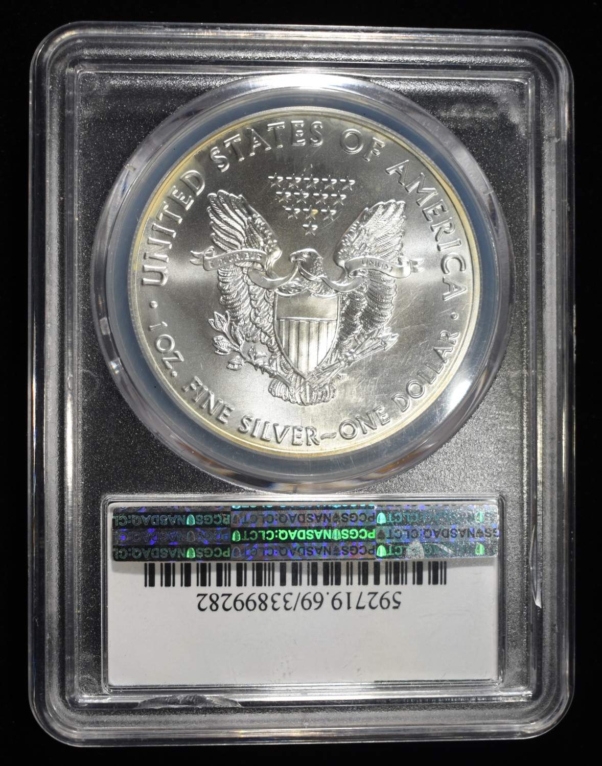 2016 AMERICAN SILVER EAGLE PCGS MS69