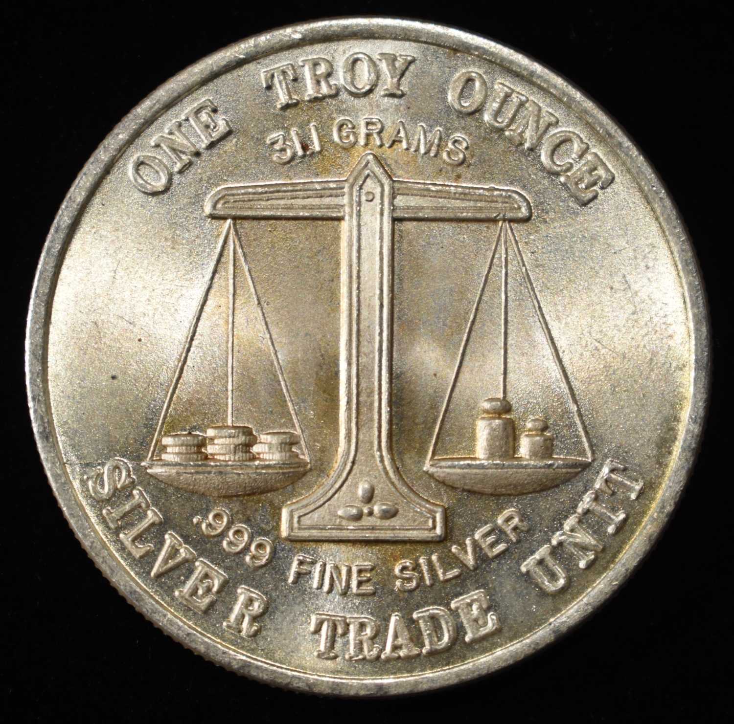 TRADE UNIT 1 OZ 0.999 SILVER ROUND