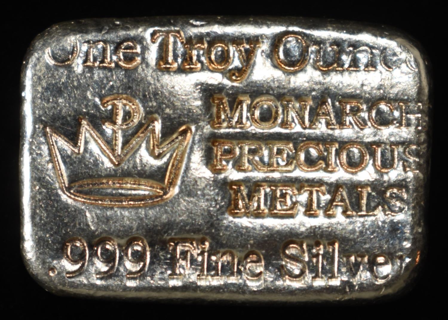 MONARCH PRECIOUS METALS 1 OZ .999 SILVER BAR