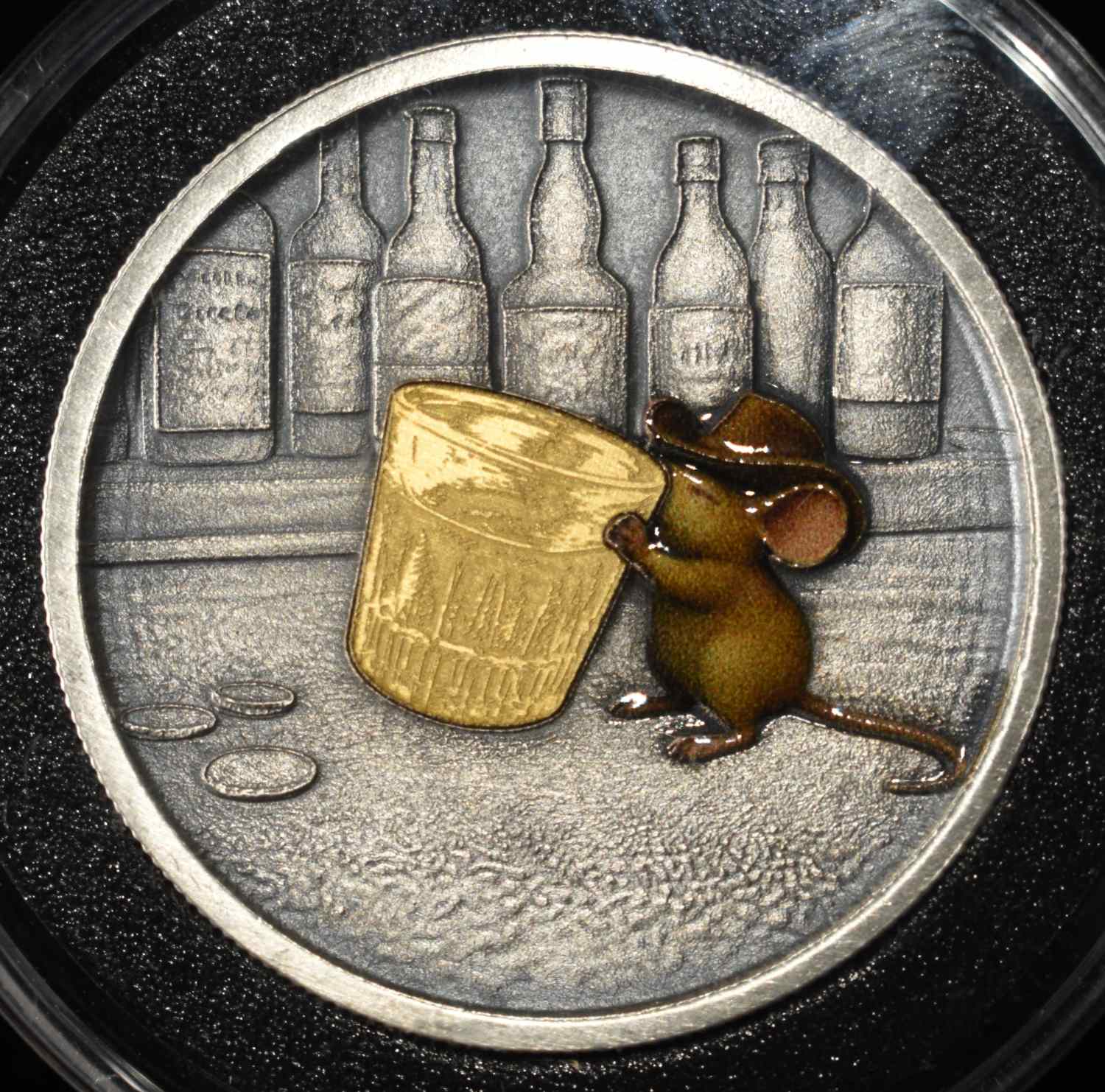 THE SHERIFF'S STASH 2 OZ .999 SILVER+1G GOLD