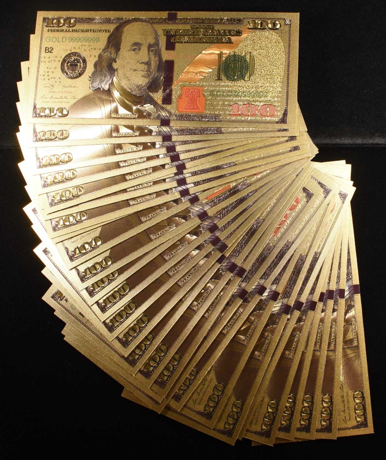 (30) $100 24K GOLD NOTES