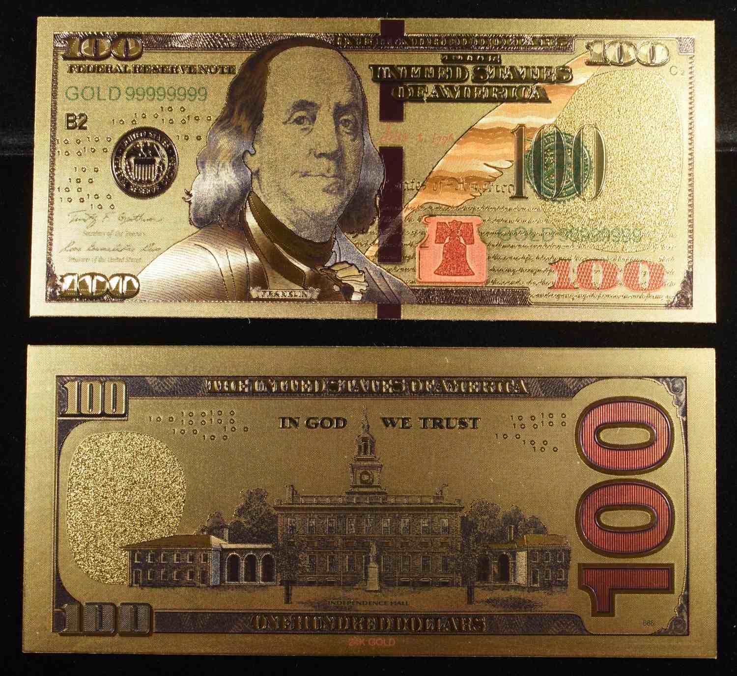 (30) $100 24K GOLD NOTES