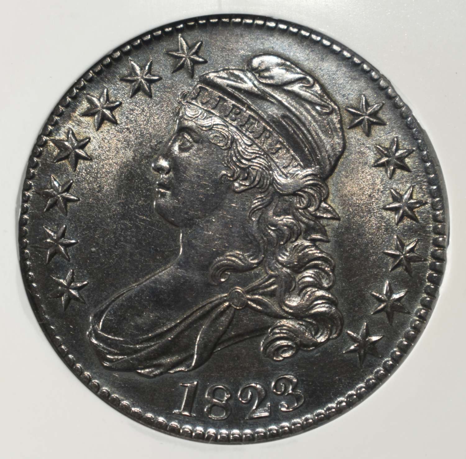 1823 CAPPED BUST HALF DOLLAR PCI SUPERB GEM BU