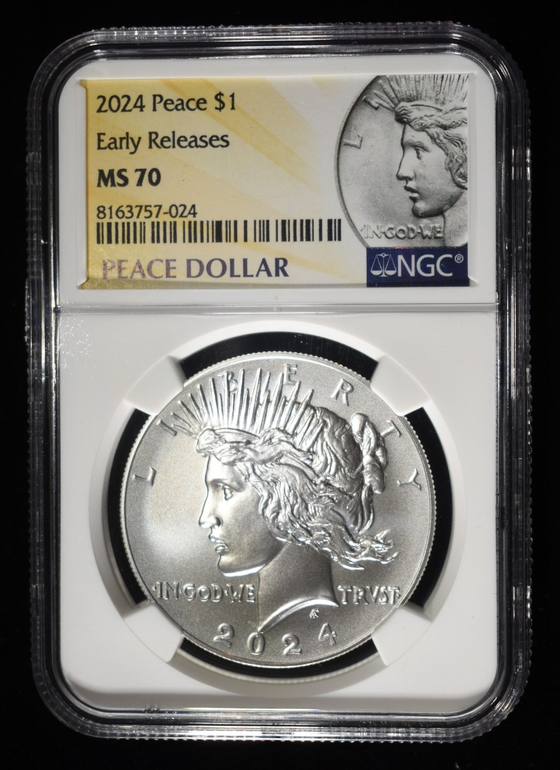 2024 PEACE DOLLAR NGC MS70 EARLY RELEASES