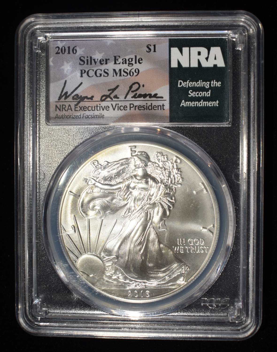 2016 AMERICAN SILVER EAGLE PCGS MS69