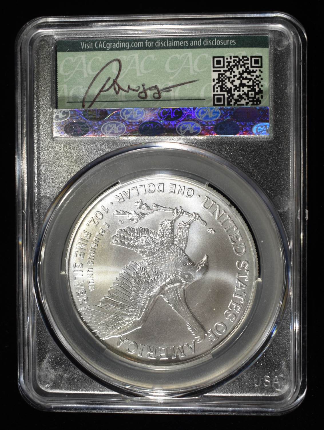 2026 AMERICAN SILVER EAGLE CAC MS70