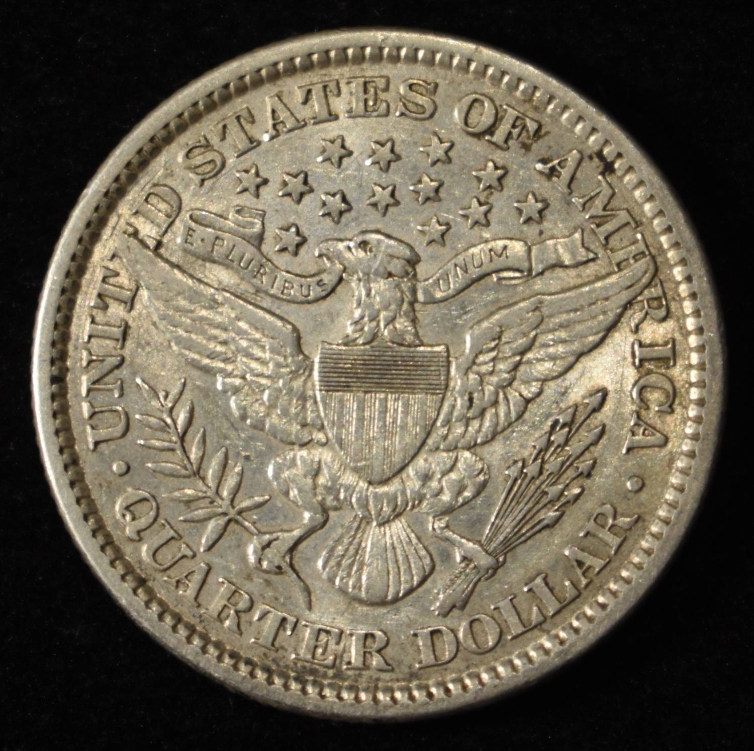 1897 BARBER QUARTER AU/BU