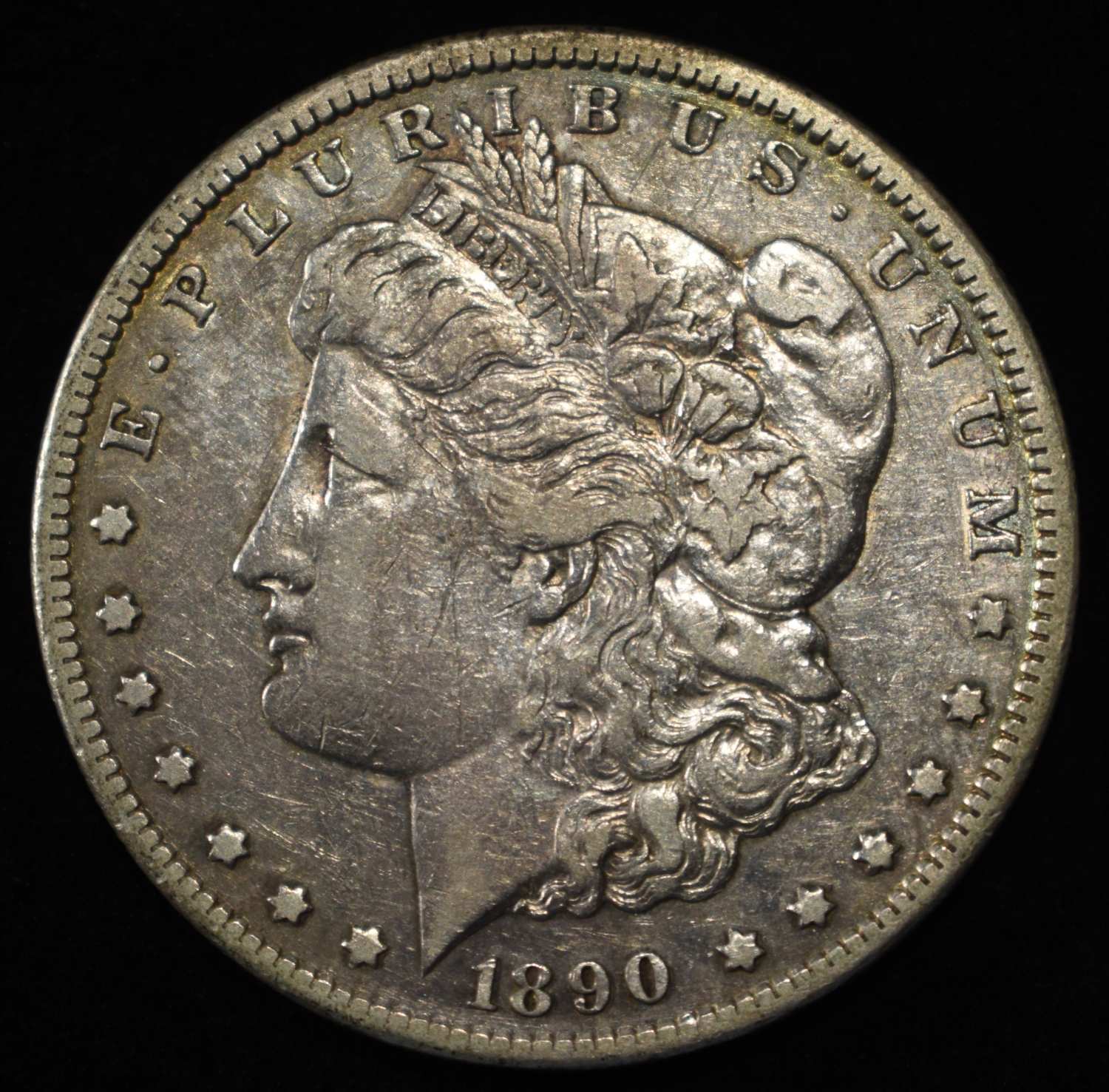 1890-CC MORGAN DOLLAR XF/AU