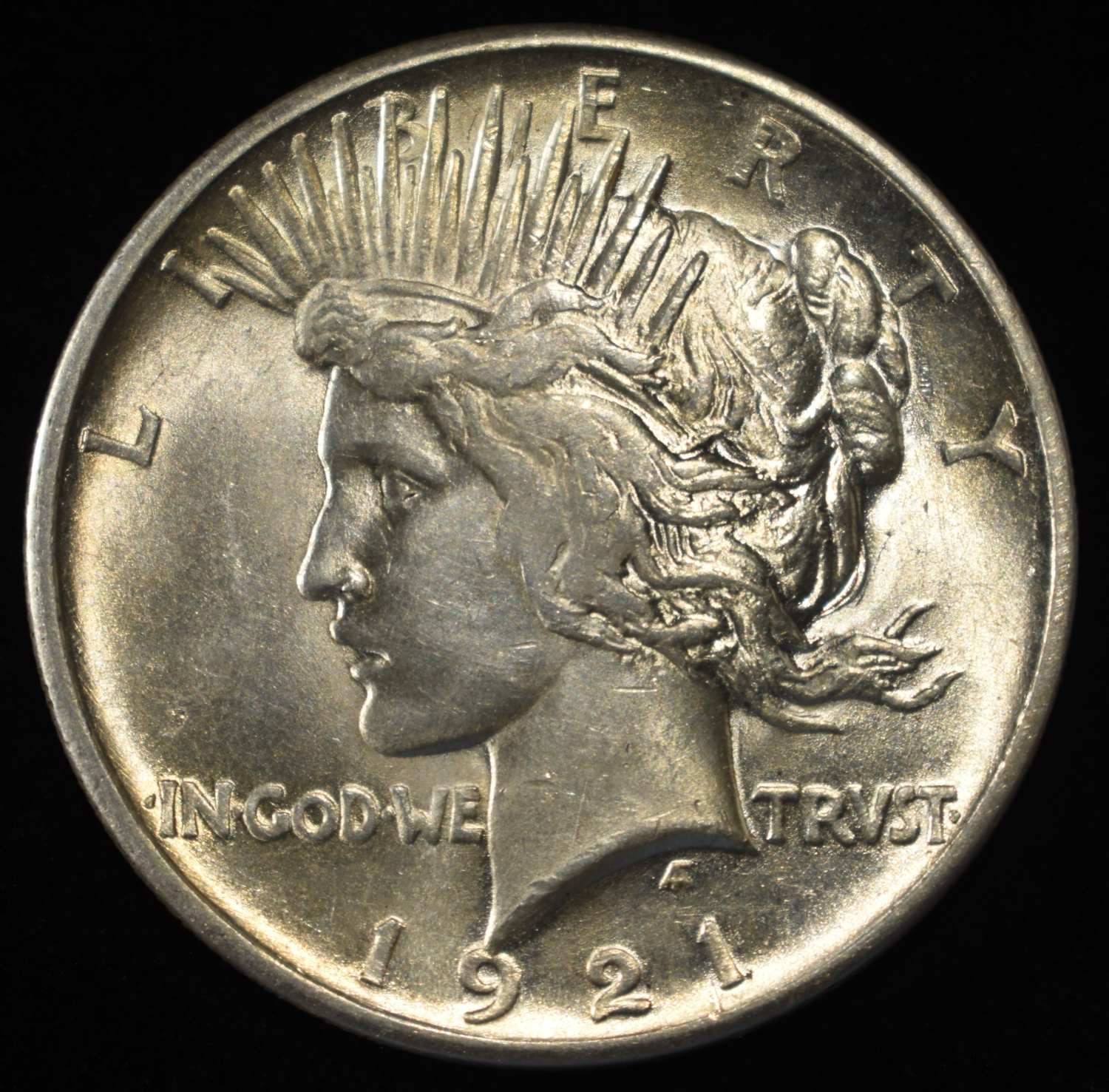 1921 PEACE DOLLAR CH/GEM BU